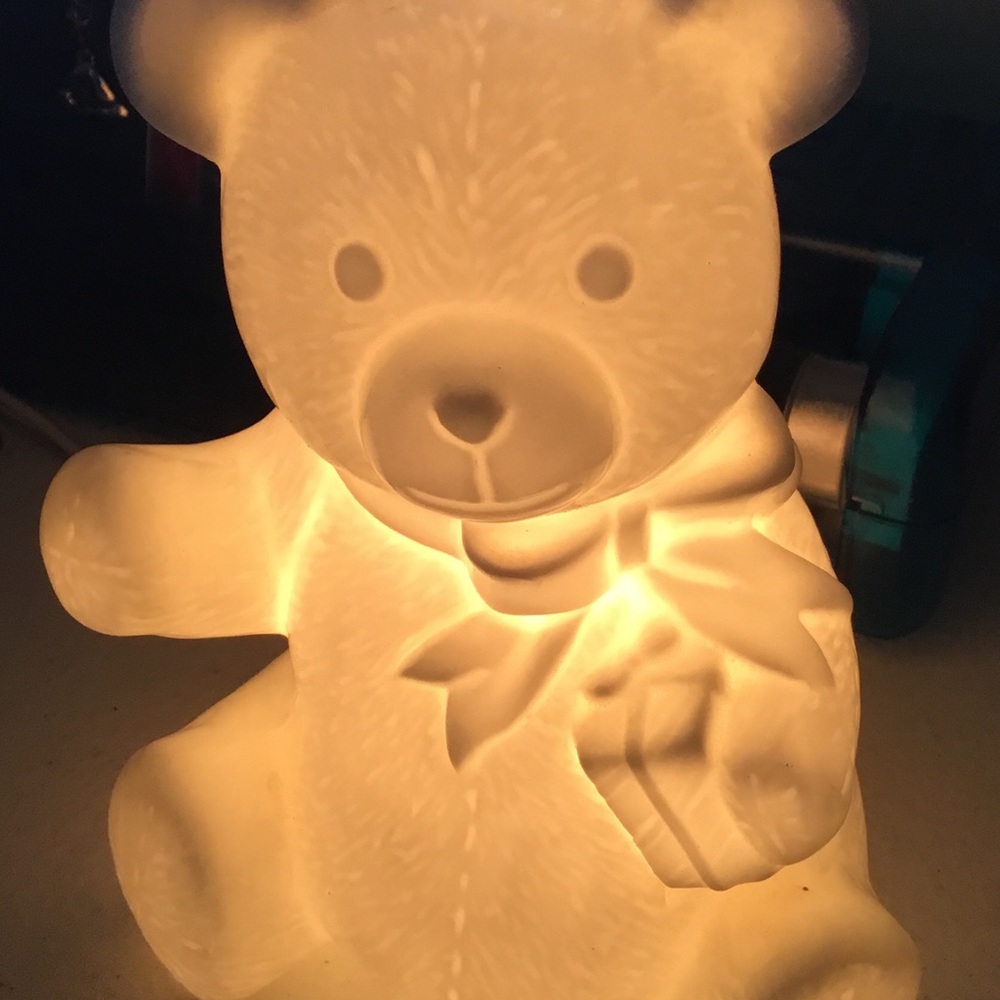 Bone China teddy bear night light but Schmidt 1982